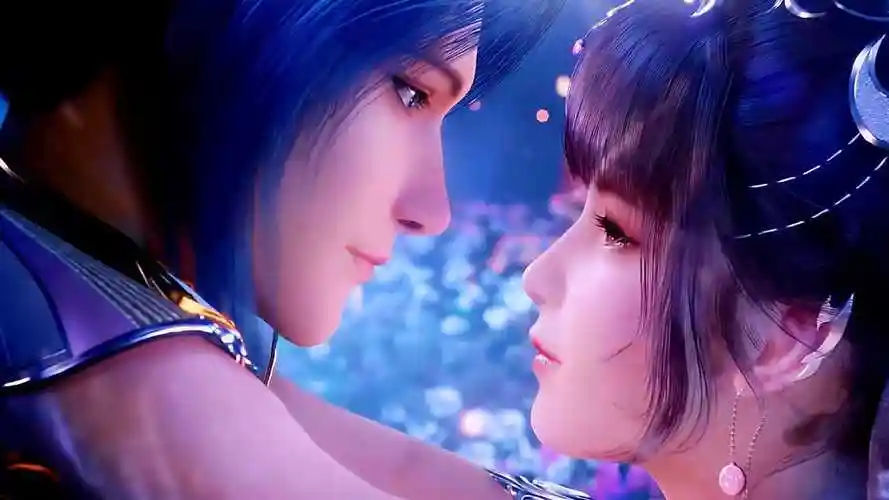 唐三小舞订婚拥吻于灿烂的星空下挚爱三舞