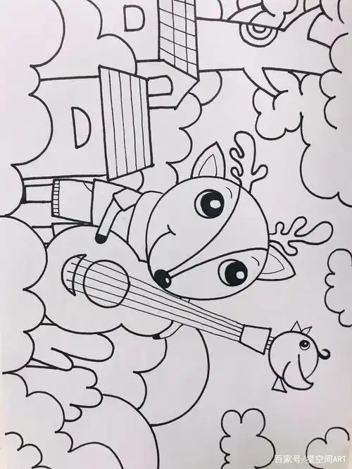 儿童画《动物音乐会》,一起来学习吧