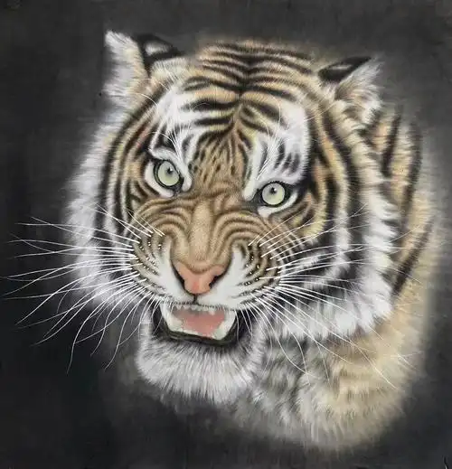 画家专栏 │王建辉——虎卧中堂 万事吉祥