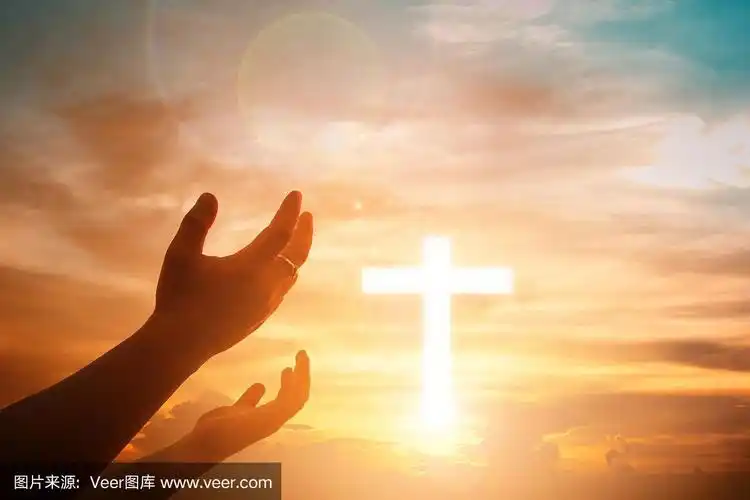 人双手张开,掌心向上敬拜.