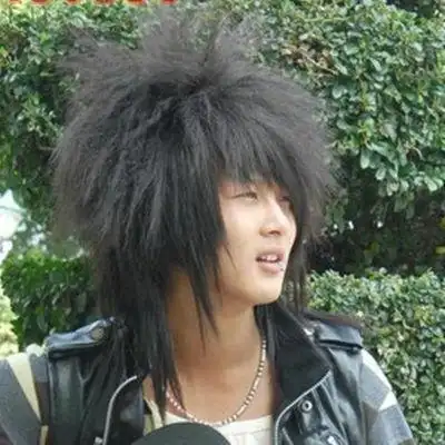 非主流假发男 杀马特 斜刘海大额优惠券