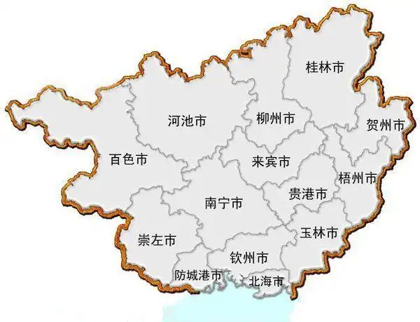 广西地图