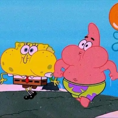 蜡笔小新海绵宝宝沙雕团头