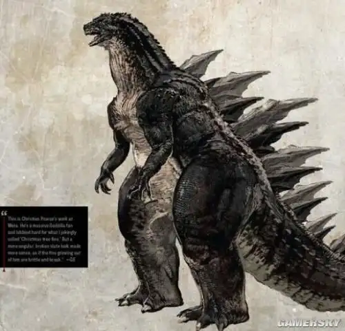 未公开的《哥斯拉》设定图 高矮胖瘦竟有点萌
