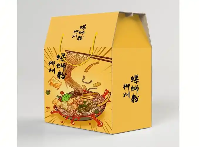 螺蛳粉原创插画包装设计手绘