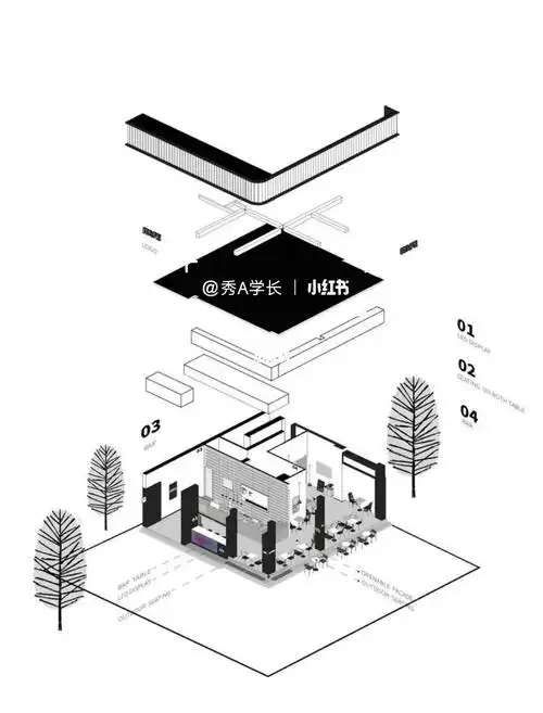 室内设计分析图爆炸图参考②不定期更新