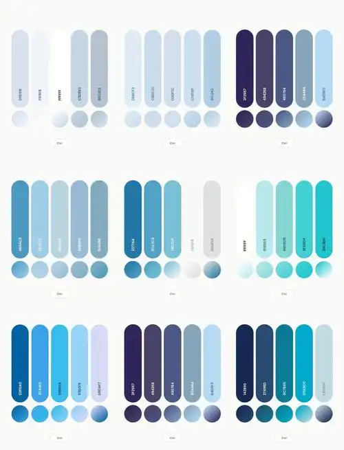 色彩搭配非克莱因蓝也不是雾霾蓝的蓝