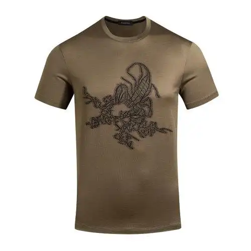 ferrero ross/费列罗斯 新款时尚商务休闲圆领 男士短袖t恤 dy81549