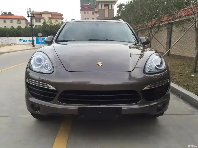 【图】13款保时捷卡宴4.8s 咖啡色 棕笼_1_二手车_爱卡汽车