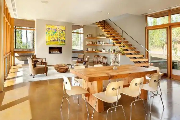 客厅楼梯设计装修图片2022_装信通网效果图