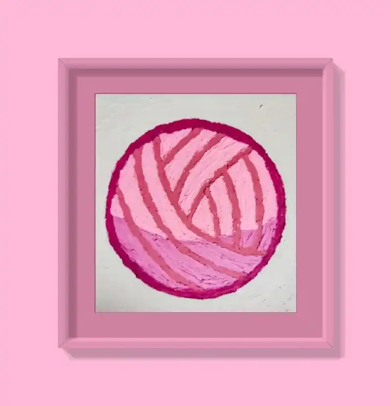 油画棒196羊了个羊 | 附教程.粉色毛线团素材@羊了个羊 - 抖音