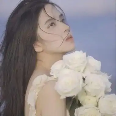 清新淡雅的高颜值耐看侧脸女头 又仙又温柔的唯美长发飘逸女头_女生