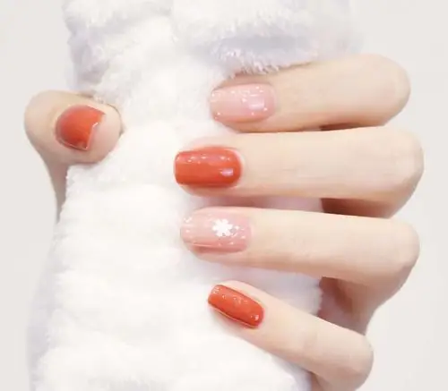 2021小红书最新款式撞色美甲,日式美甲-lomo美甲