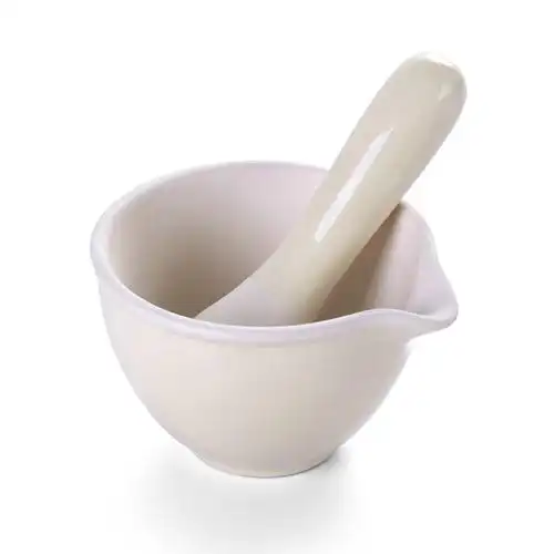 陶瓷研磨碗捣蒜器研钵中药捣药罐手动压蒜器蒜泥器碎药器厨房家用