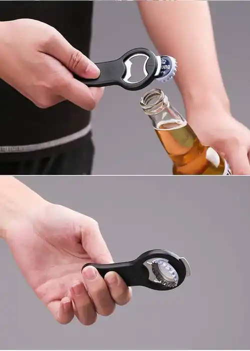 啤酒开瓶器冰箱贴磁吸啤酒开瓶器冰箱贴瓶起子不锈钢开酒器创意启瓶器