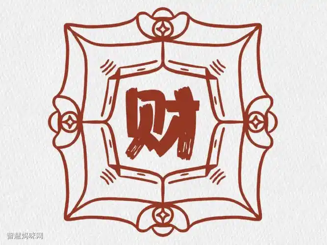 漂亮的春节窗花简笔画图片