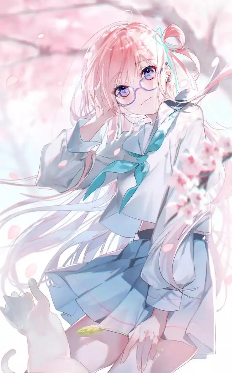 粉毛少女美图在线欣赏#二次元