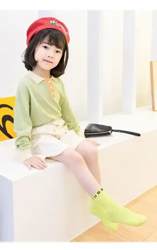 y儿童袜子秋冬季男童女童中筒袜宝宝棉袜1-12岁中大童小孩潮袜春款鸟