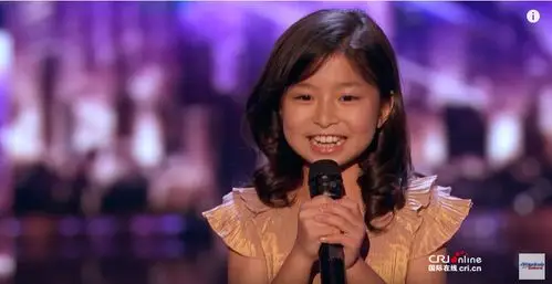 9岁谭芷昀《美国达人秀》获黄金按钮 保送总决赛