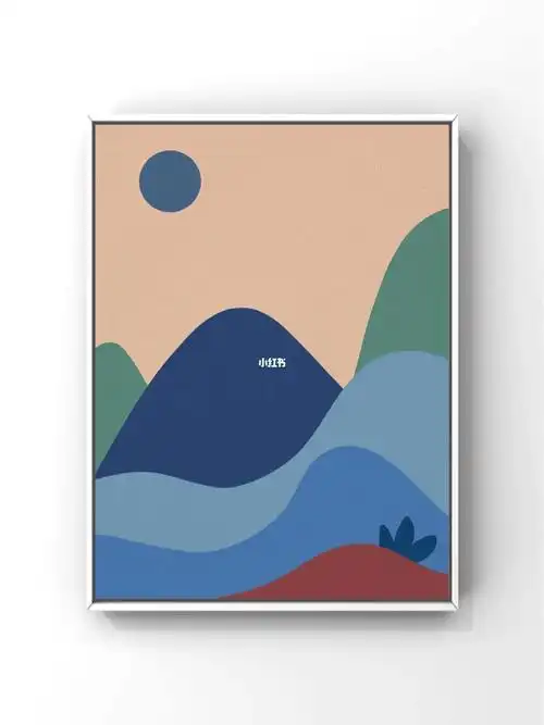 5分钟画出冷色系高级感配色装饰画day65