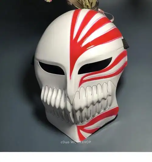 现货直发漫面具黑崎一护虚化死神面具鬼步舞街舞万圣节化妆舞会假面