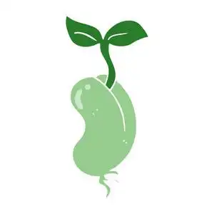 小草发芽卡通图片