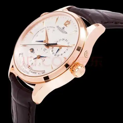 积家大师系列18k玫瑰金世界时自动机械男表是一款典雅而又实用的高级