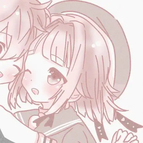 粉色系情侣头像