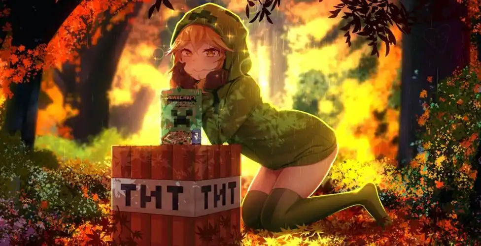 wallpaperengine我的世界苦力怕娘动态壁纸