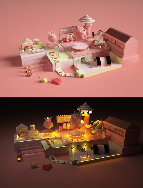 c4d场景建模|平面|其他平面|安然大侠 - 原创作品 - 站酷 (zcool)