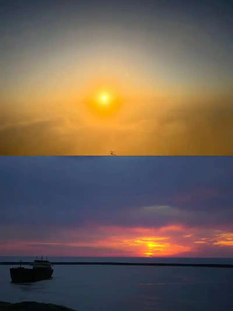 夏天的浪漫就是日出日落各占一半91 (有点想回学校)#东北大 - 抖音