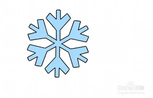 雪花在天空中怎样画