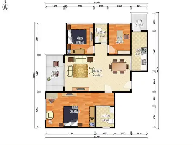 恒裕滨城二期户型图