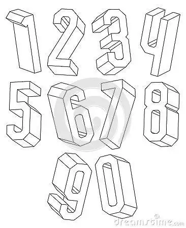 七十用用用简笔画数字表示