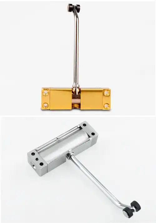 家用自动闭门器小型简易关门器缓冲门闭合器力度可调自动关门拉丝银