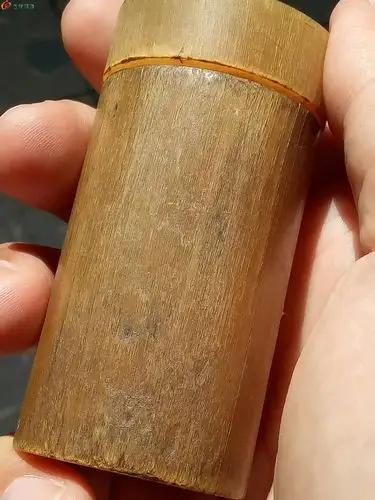 清代老羚羊角文房盖盒