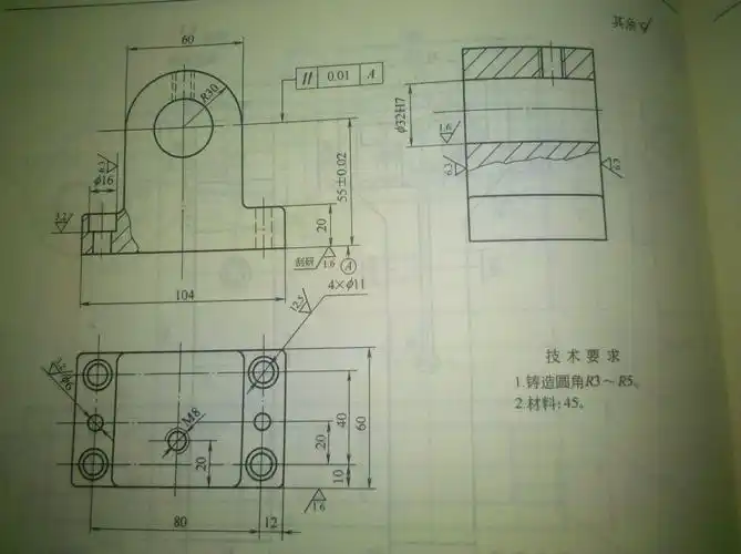 求大神 设计夹具 装配图 两个零件图