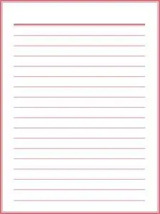 笔记本纸与红线照片