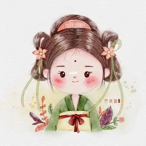 水彩人物  #procreate绘画  #插画  #绘画  #古风插画  #手绘头像