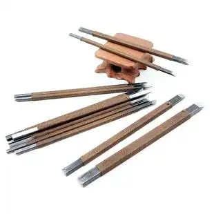 手工雕刻刀 石材石雕印章雕刻石头印石刻字工具 刻石刀锰钢篆刻刀