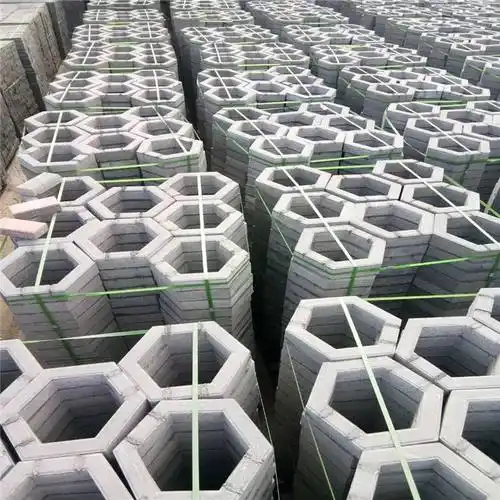 河道 六边形护坡砖 六棱块 连锁砖 水利护坡水泥砌块 连锁型水泥本色