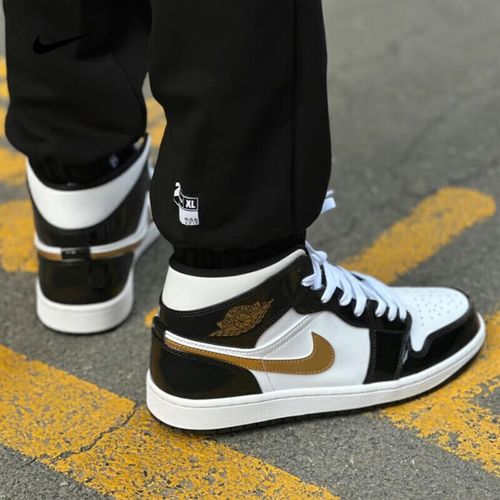 jordan 1 high aj1休闲鞋时尚复古板鞋运动鞋 852542-007黑金 40