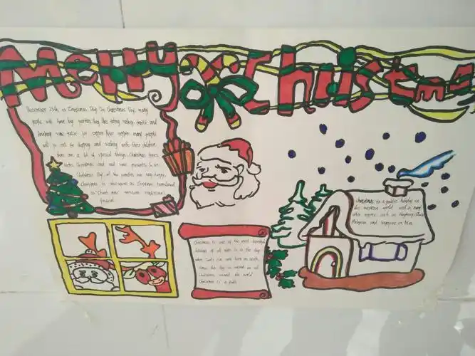 新华路初中12月份主题手抄报展示汇报