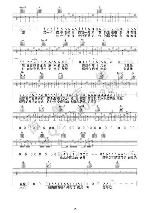理想更多版本吉他谱理想歌词《理想》吉他谱由susanguitar用户搜集