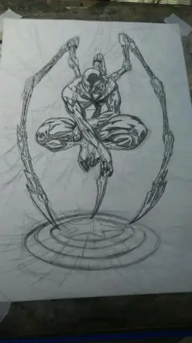 地虎铠甲简笔画素描