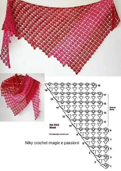 披肩图解#sasa手工工作室#sasa手工超话#钩针图解