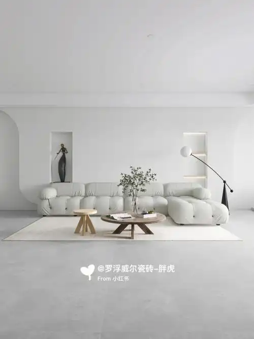 灰色侘寂风柔光微水泥素雅灰