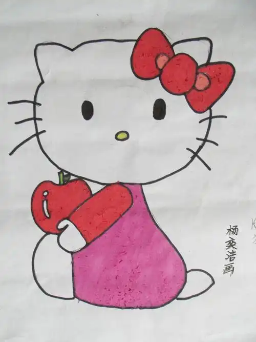 圆梦画室中级班20152016学年度第910周动漫彩笔画作品