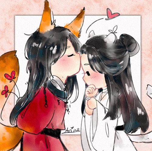 哥哥,生日快乐_天官赐福花怜古风q版绘画作品