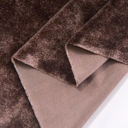 特价高档弹力韩国丝绒面料天鹅绒不倒绒服装制衣金丝绒吊带裙布料